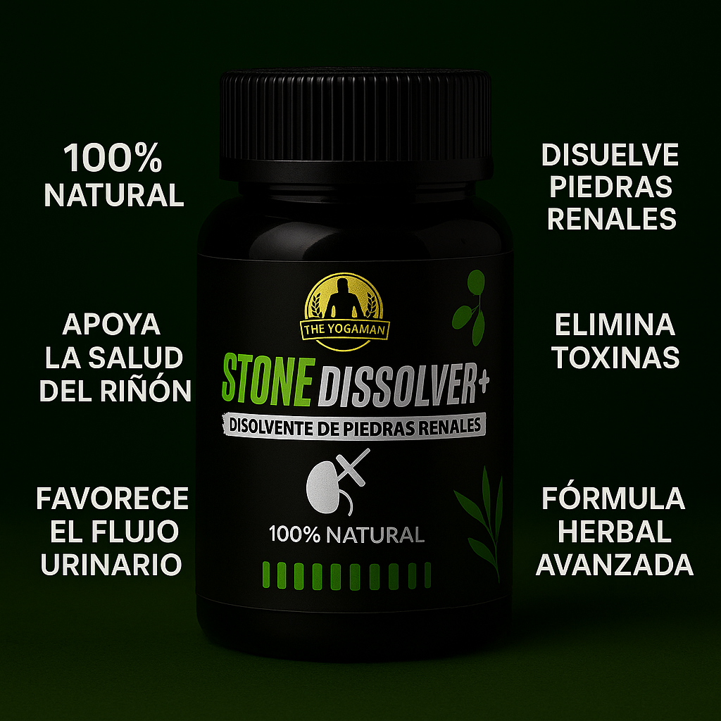 Oferta Especial 2x1: STONE DISSOLVER™-Suplemento Renal Natural que Elimina Cálculos y Purifica el Sistema Urinario.