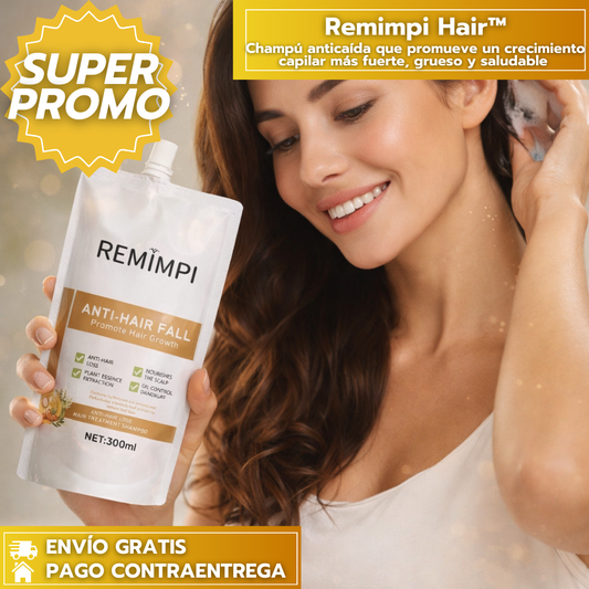 Remimpi Hair™: Champú anticaída que promueve un crecimiento capilar más fuerte, grueso y saludable desde la raíz.