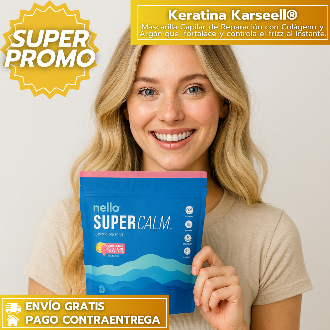 Supercalm™: Bebida funcional instantánea que reduce el estrés y aporta calma natural.