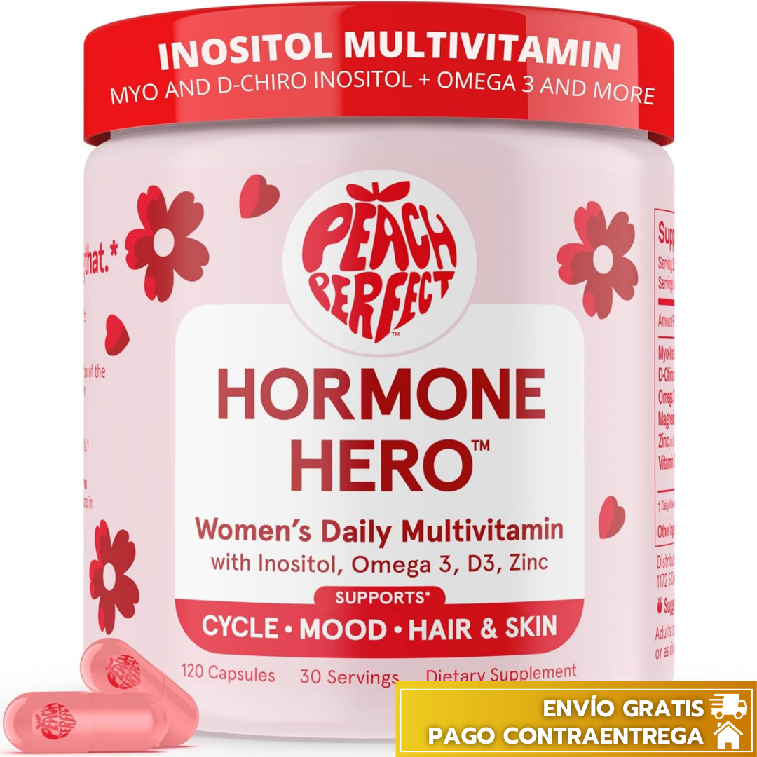 Peach Perfect™: Suplemento femenino que regula el ciclo y apoya la salud ovárica.