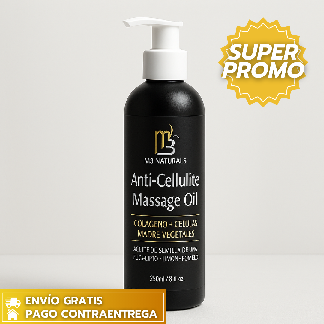 Anti-cellulite oil™: Aceite Corporal Anticelulítico y Reafirmante que Suaviza, Tonifica y Mejora la Textura de la Piel