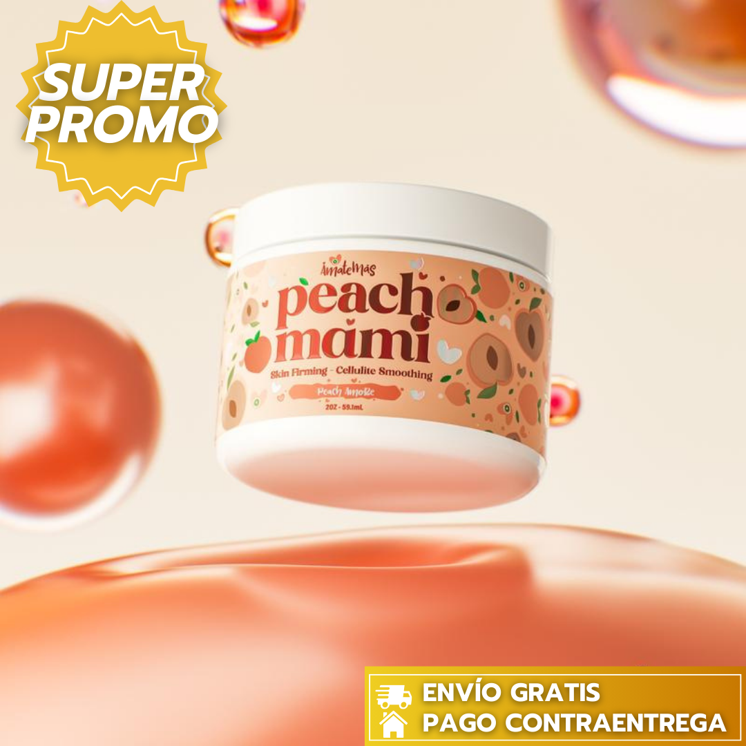 Peach Mami™: Crema Corporal Reafirmante e Hidratante que Tonifica tus Curvas y Deja un Brillo Suave