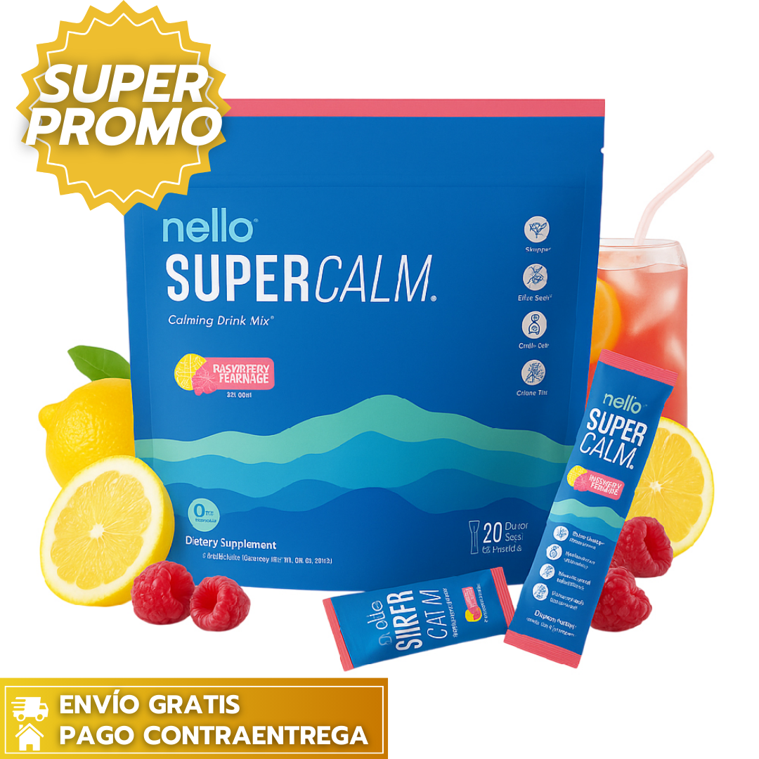 Supercalm™: Bebida funcional instantánea que reduce el estrés y aporta calma natural.