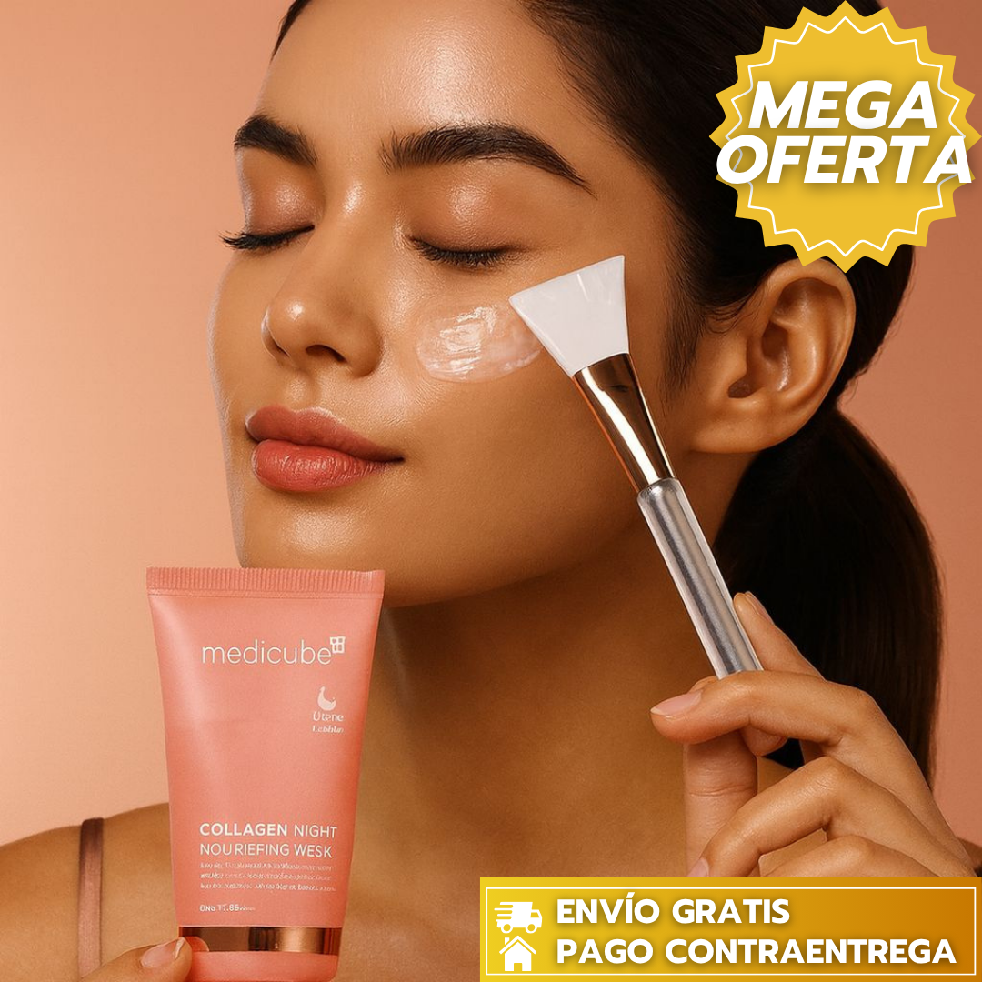 Medicube Mask™:Máscara nocturna de colágeno que hidrata, reafirma y mejora la elasticidad mientras duermes.