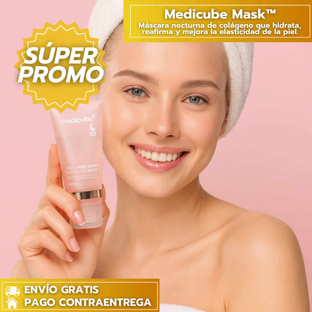 Medicube Mask™:Máscara nocturna de colágeno que hidrata, reafirma y mejora la elasticidad mientras duermes.